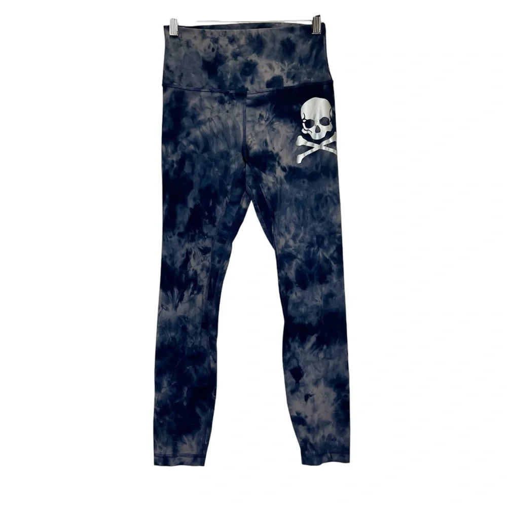 Lululemon x SoulCycle Align Blue Diamond Dye Leggings Size 6 Collaboration